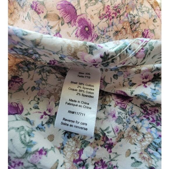 Paisley & Gray Shirt Men's Floral Long Sleeve Button Down Big & Tall Sz XXL - Picture 7 of 10